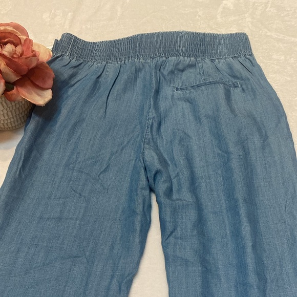 DEX Size S NWT 100% Tencel Light Weight Front Tie Chambray Pant - Picture 11 of 11